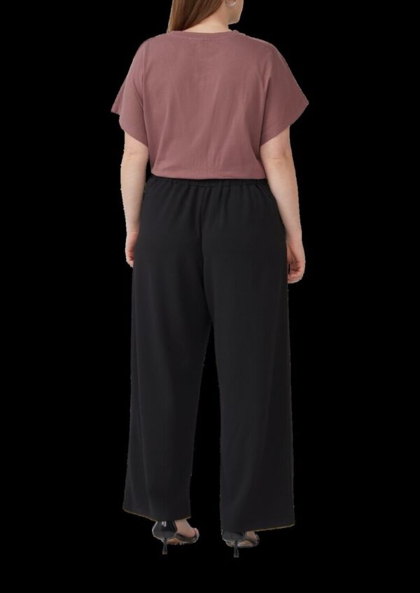 Crêpe-Hose im Relaxed Fit mit Wide Leg