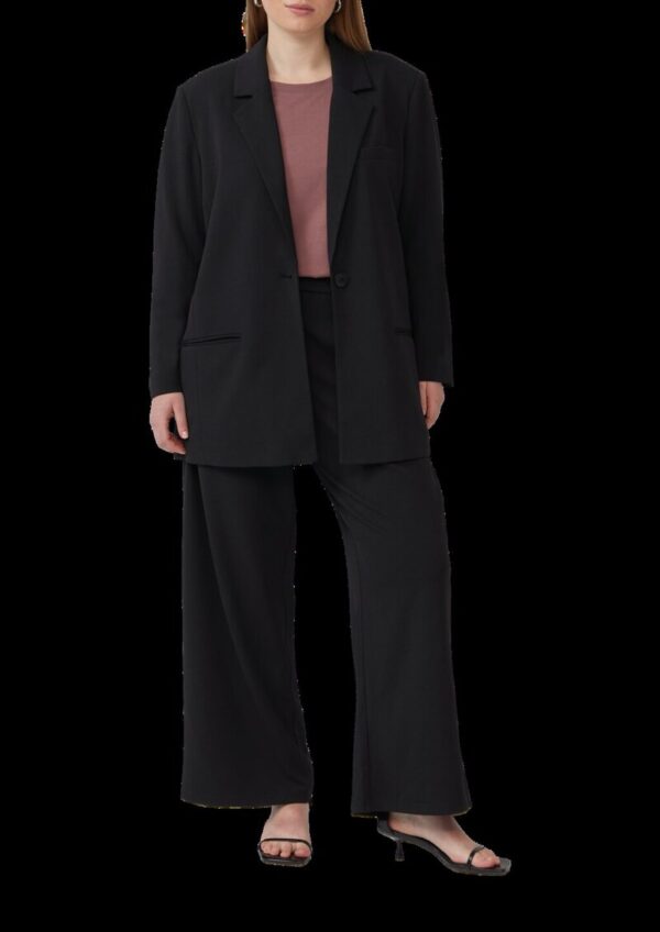 Crêpe-Hose im Relaxed Fit mit Wide Leg