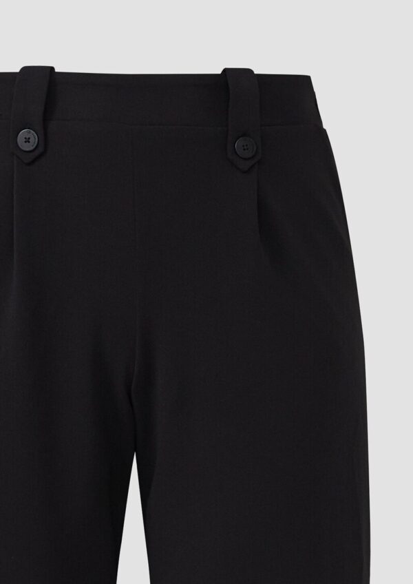 Crêpe-Hose im Relaxed Fit mit Wide Leg