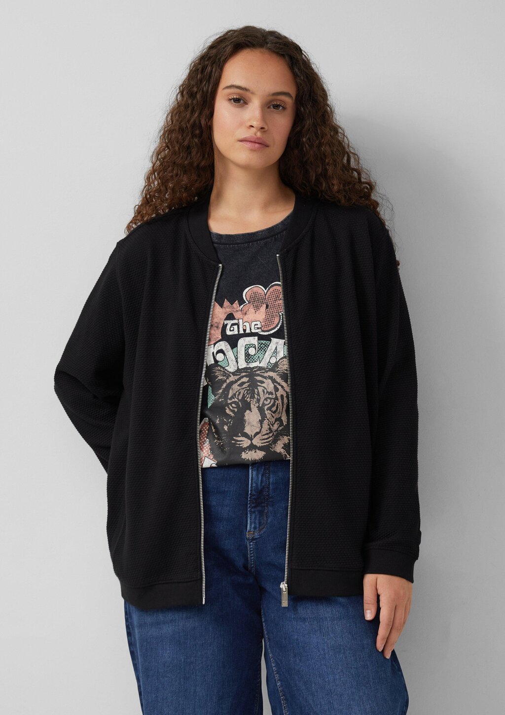 Sweatshirt im Blousonstyle