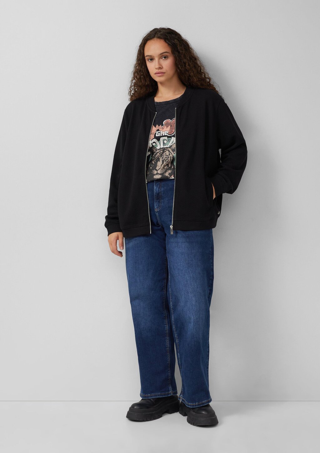 Sweatshirt im Blousonstyle