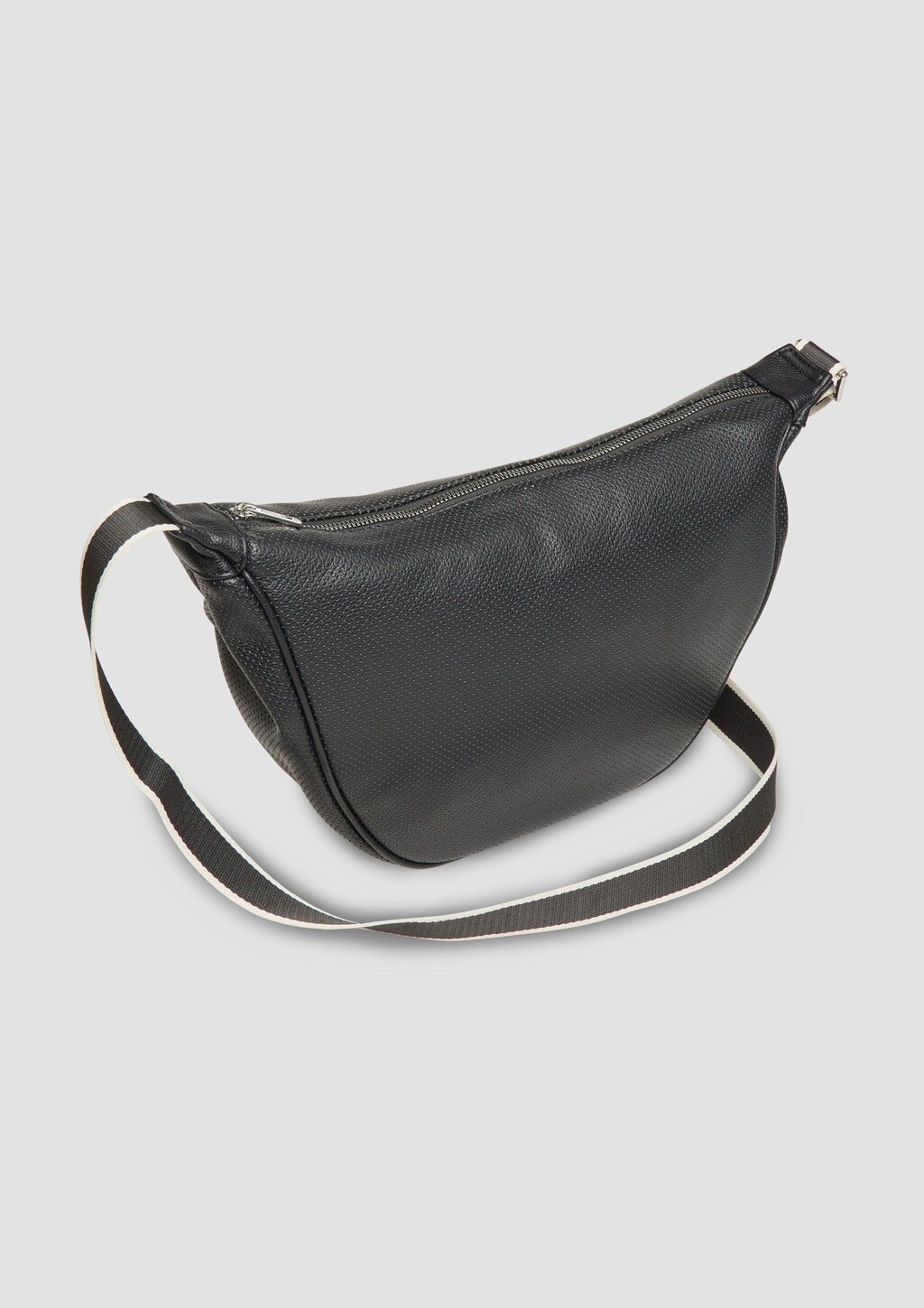 Crossbody-Bag in Leder-Optik mit längenverstellbarem Schultergurt