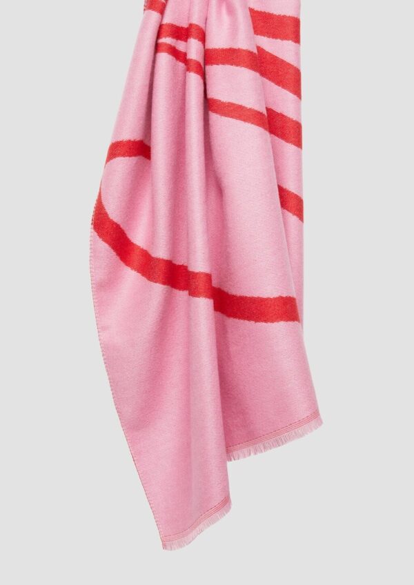 Doubleface-Schal mit Fransen