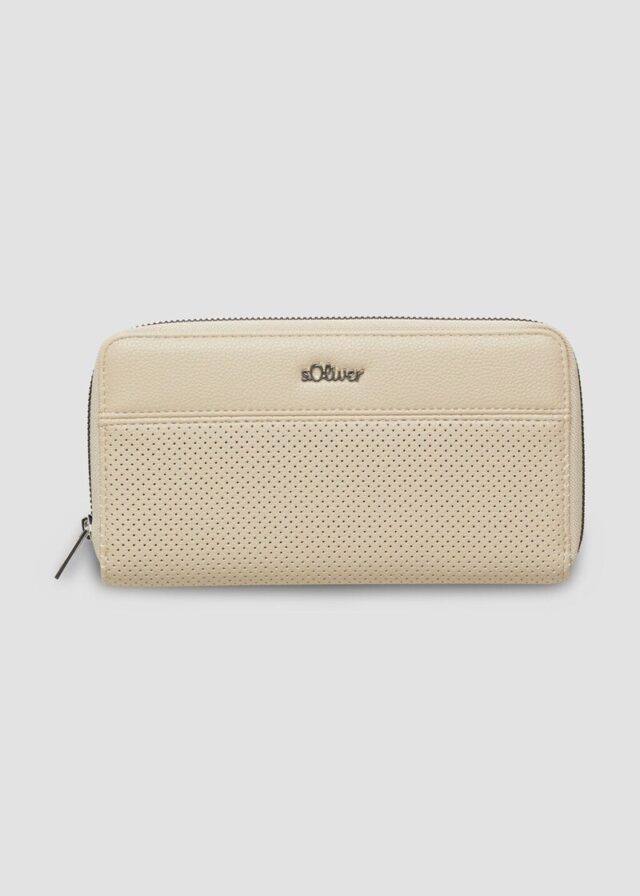 Portemonnaie in Leder-Optik mit Logo