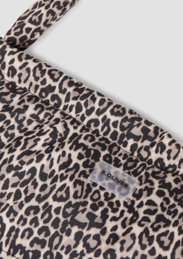 Hobo-Bag mit Leo-Print