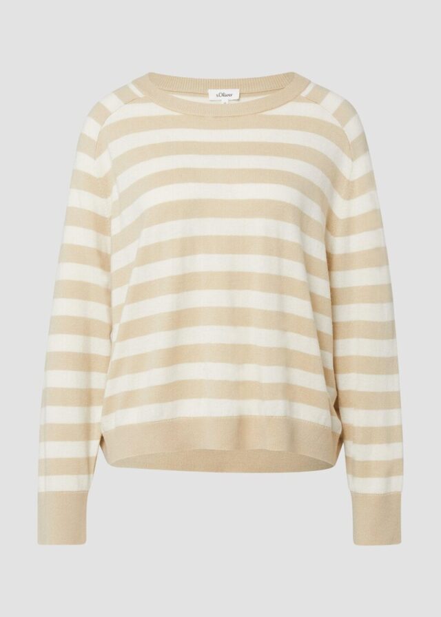 Oversized Strickpullover aus Viskosemix