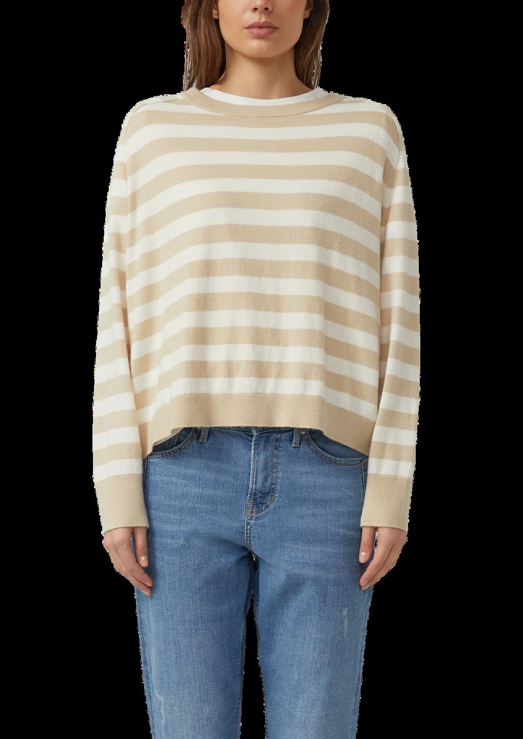 Oversized Strickpullover aus Viskosemix