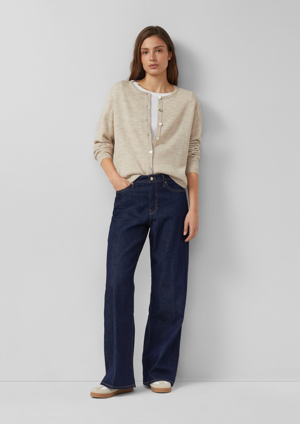 Weiche Strickjacke aus Alpakamix