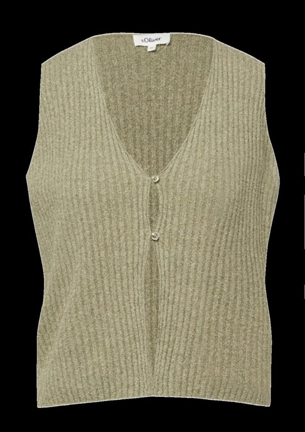 Leichte Strickweste aus Bouclé