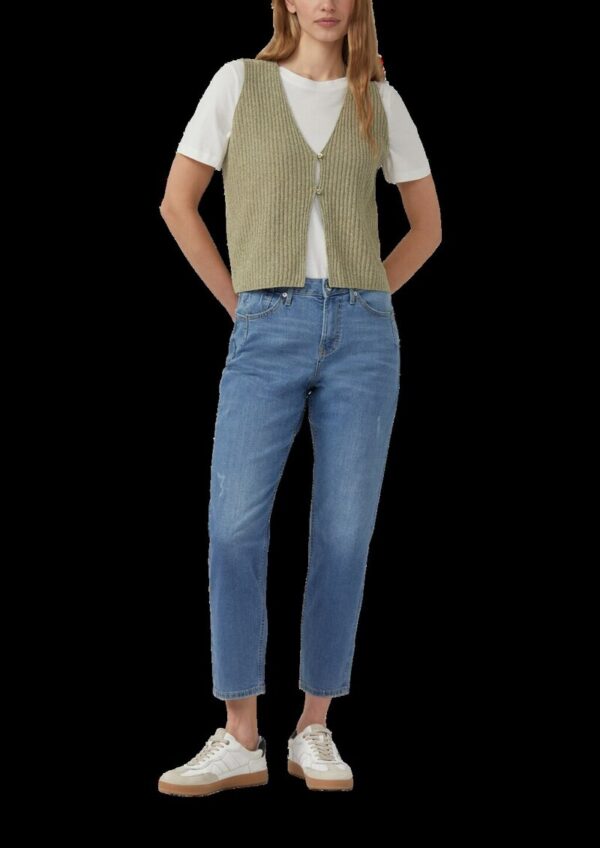 Leichte Strickweste aus Bouclé