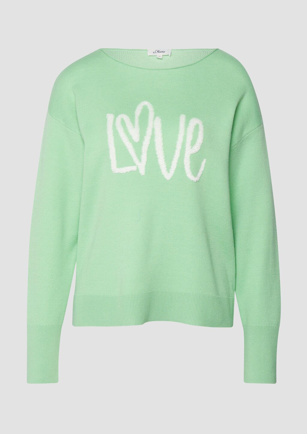 Strickpullover mit Love-Schriftzug