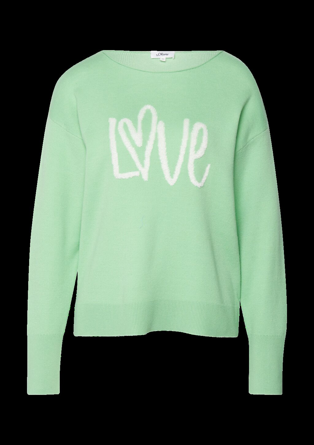Strickpullover mit Love-Schriftzug