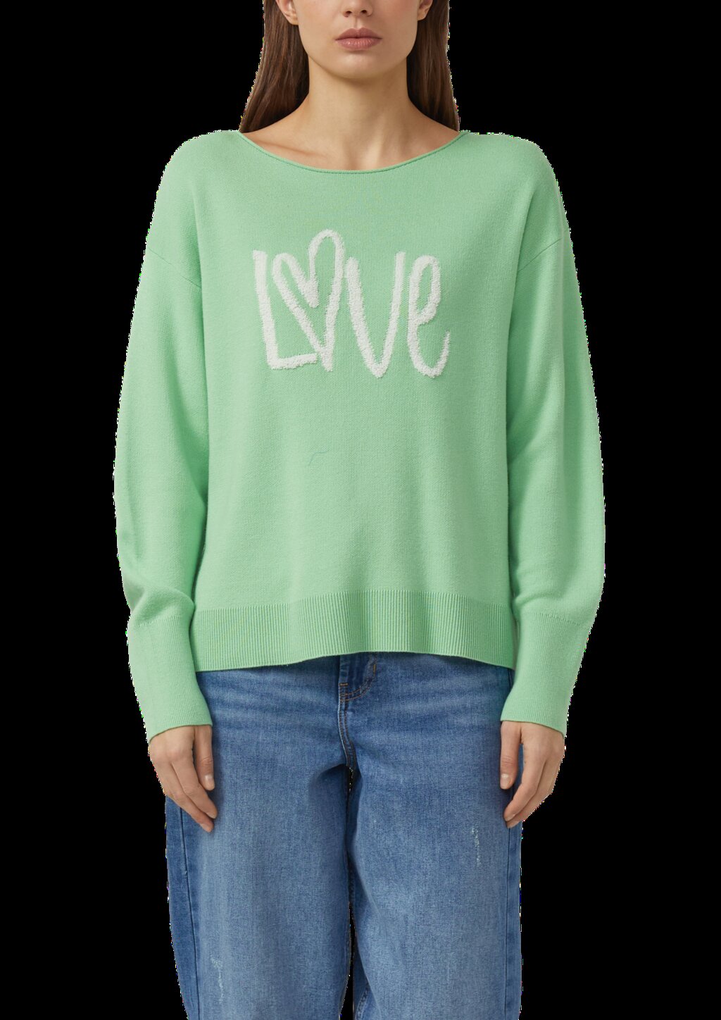 Strickpullover mit Love-Schriftzug