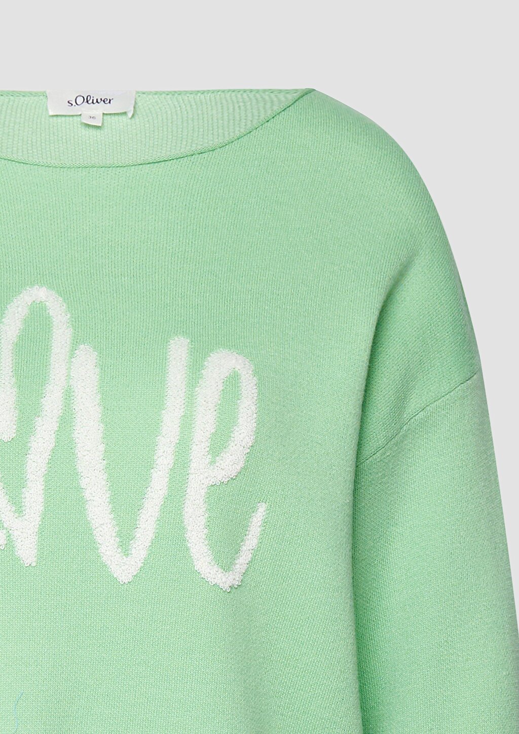 Strickpullover mit Love-Schriftzug