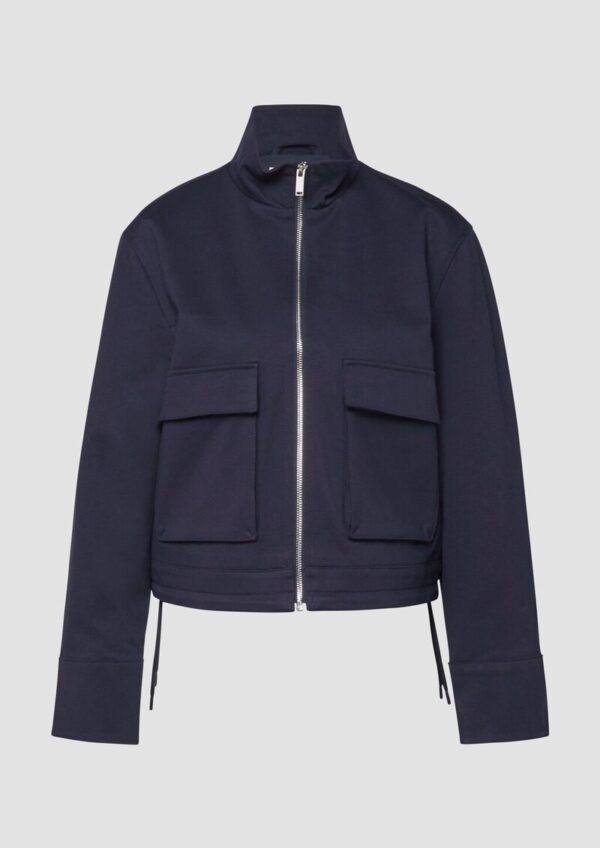 Blouson mit Stehkragen aus Interlockjersey