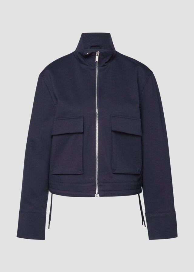 Blouson mit Stehkragen aus Interlockjersey