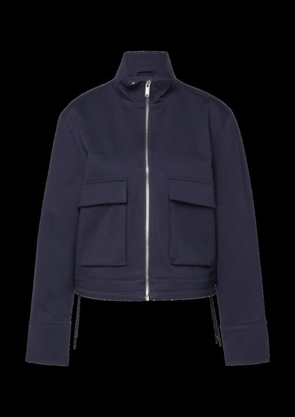 Blouson mit Stehkragen aus Interlockjersey