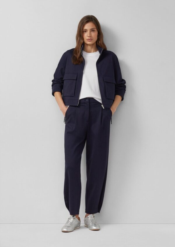 Blouson mit Stehkragen aus Interlockjersey