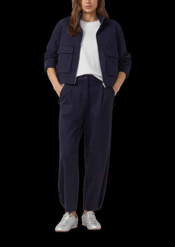 Blouson mit Stehkragen aus Interlockjersey