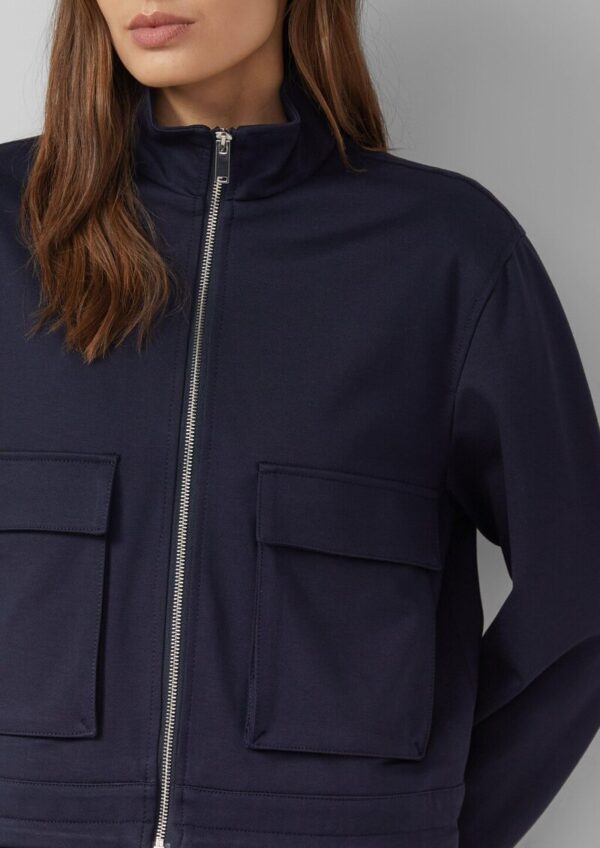 Blouson mit Stehkragen aus Interlockjersey