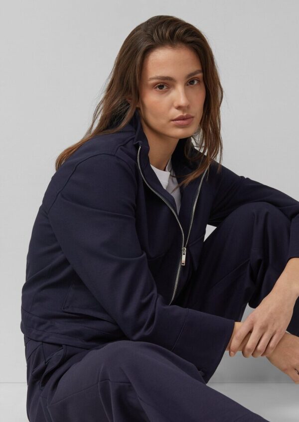 Blouson mit Stehkragen aus Interlockjersey