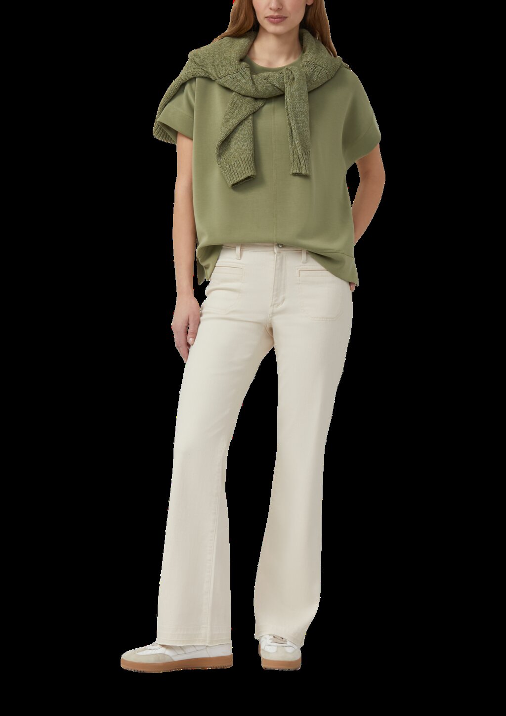 Oversize Sweatshirt aus Scuba