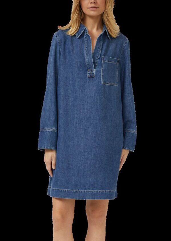 Denim-Kleid mit Eingrifftaschen