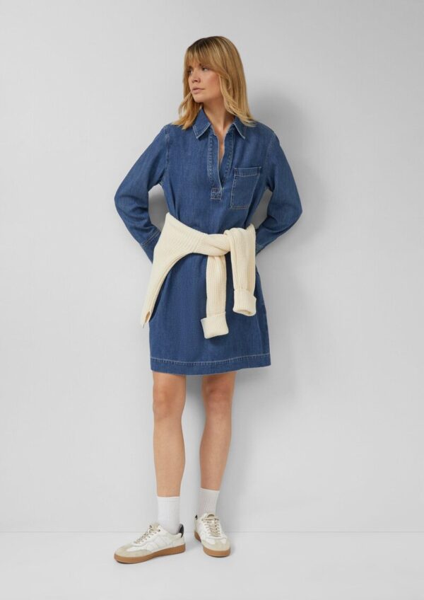 Denim-Kleid mit Eingrifftaschen