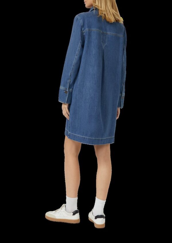 Denim-Kleid mit Eingrifftaschen