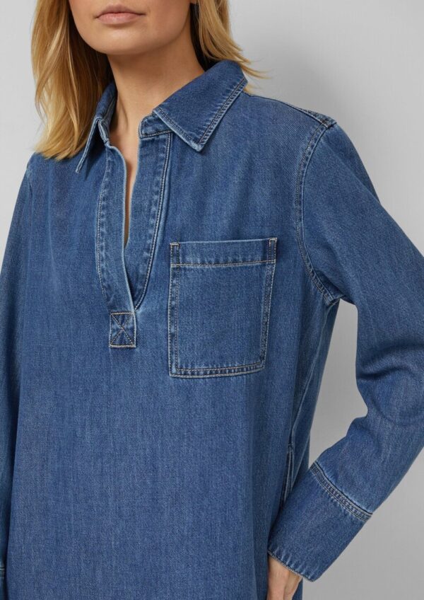 Denim-Kleid mit Eingrifftaschen