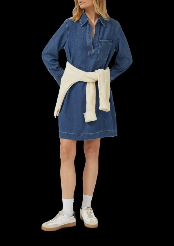 Denim-Kleid mit Eingrifftaschen