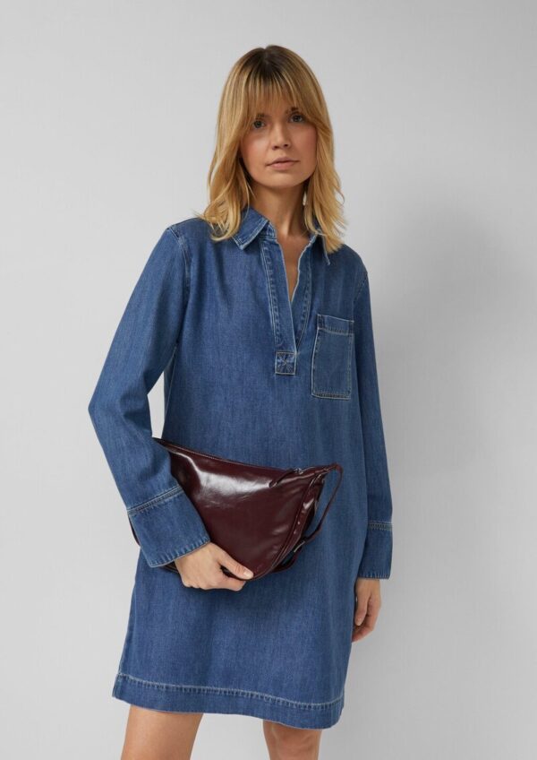 Denim-Kleid mit Eingrifftaschen