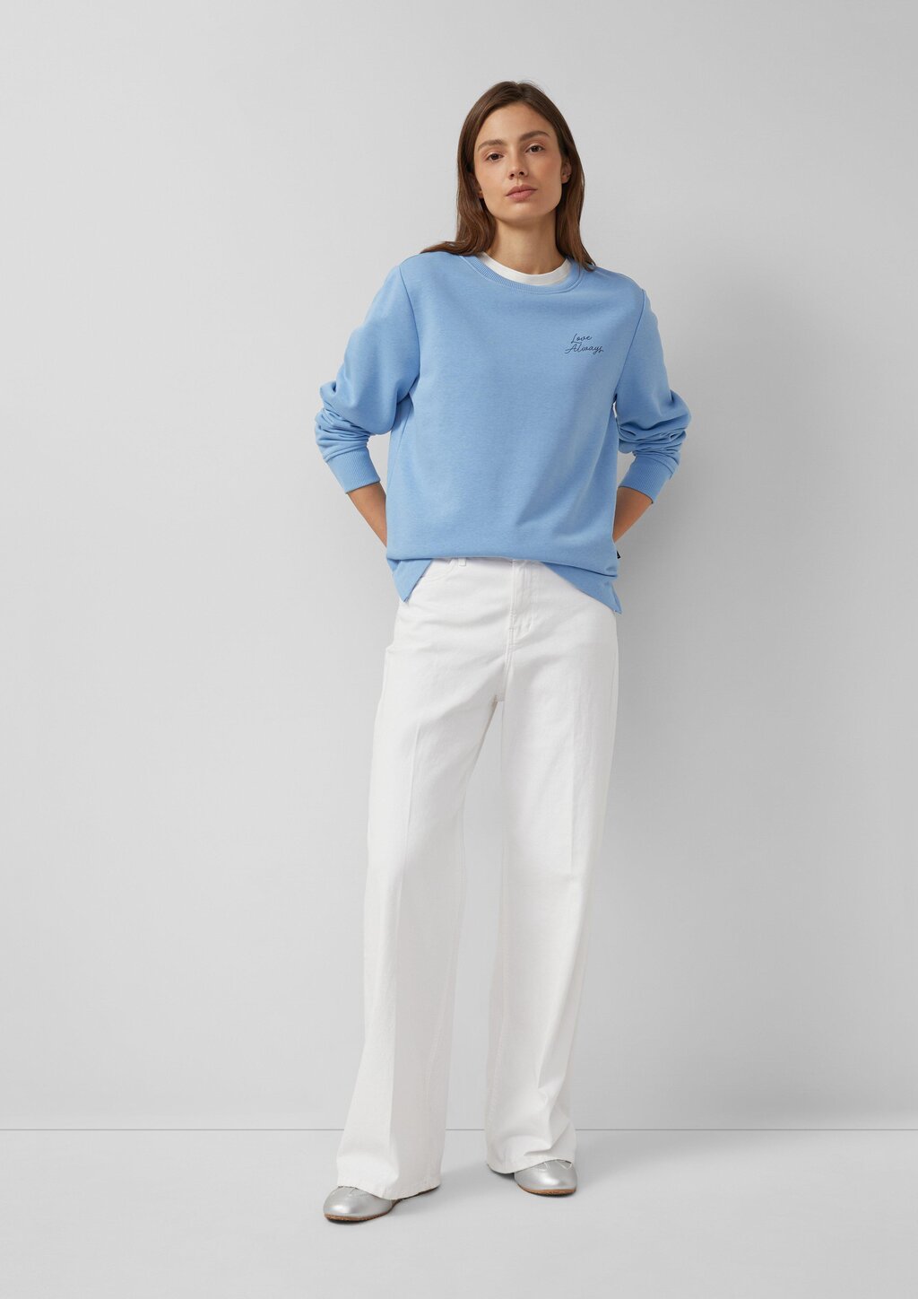 Sweatshirt mit Print im Relaxed Fit