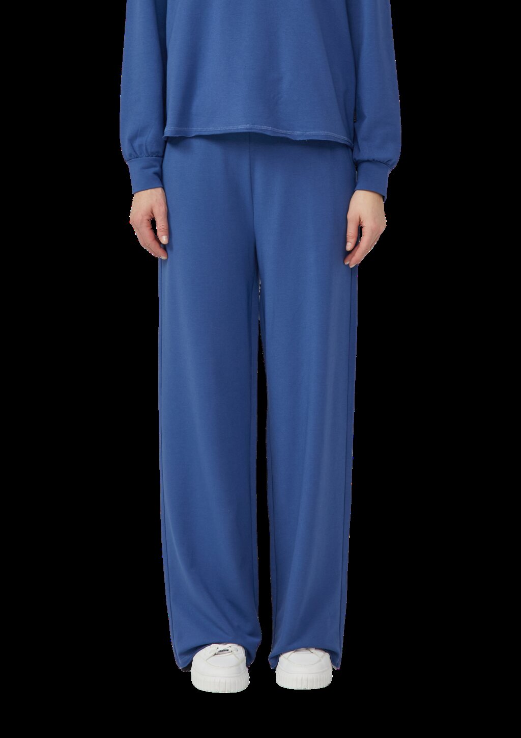 Jersey-Hose mit Wide Leg und elastischem Bund