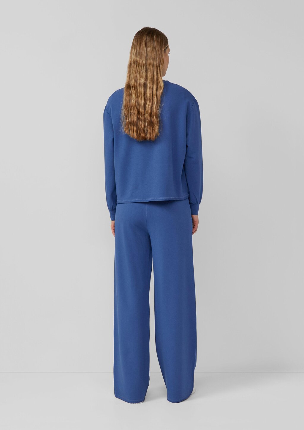 Jersey-Hose mit Wide Leg und elastischem Bund