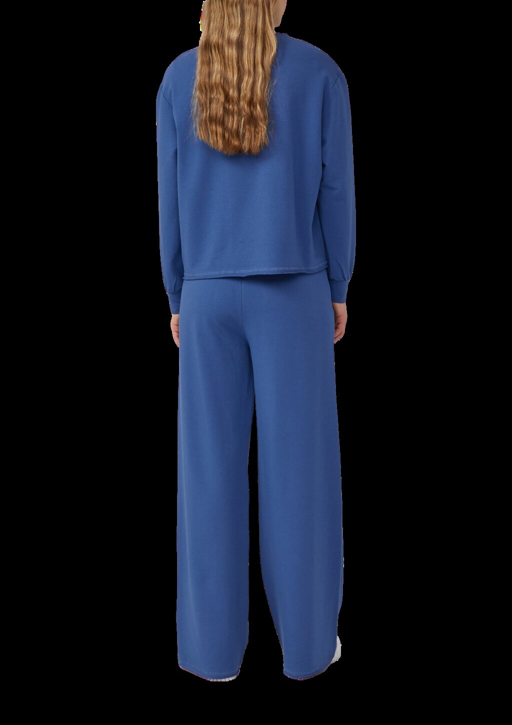 Jersey-Hose mit Wide Leg und elastischem Bund