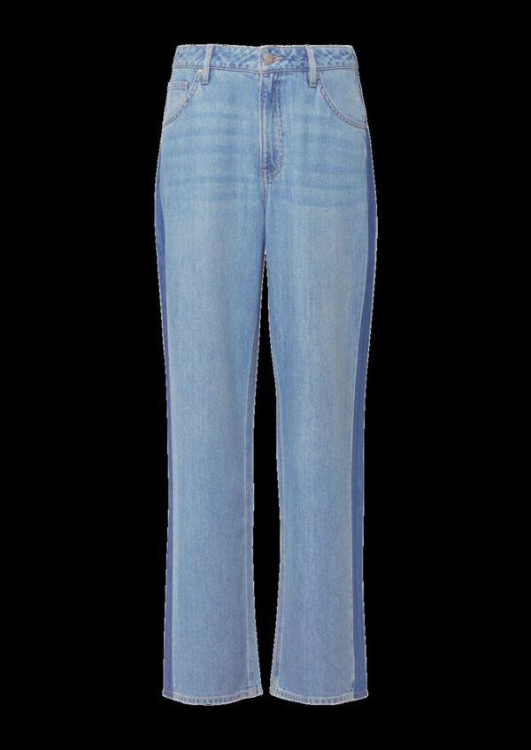 Jeans Beth Boyfriend / Relaxed Fit / Mid Rise / Straight Leg / mit Kontraststreifen
