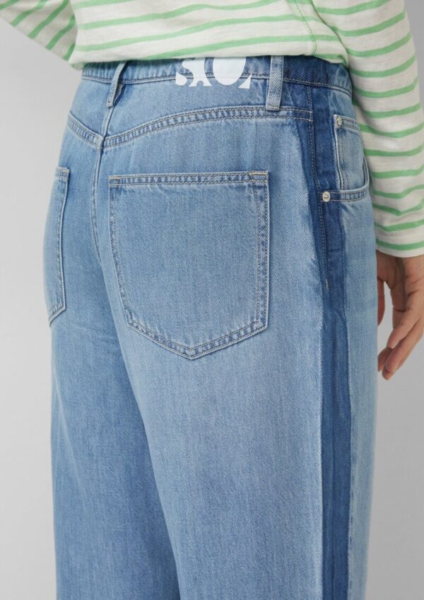 Jeans Beth Boyfriend / Relaxed Fit / Mid Rise / Straight Leg / mit Kontraststreifen