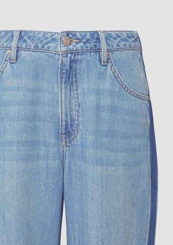 Jeans Beth Boyfriend / Relaxed Fit / Mid Rise / Straight Leg / mit Kontraststreifen