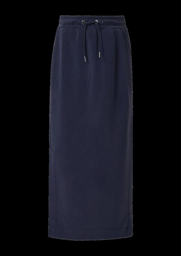 Midi-Rock aus Scuba mit Elastikbund