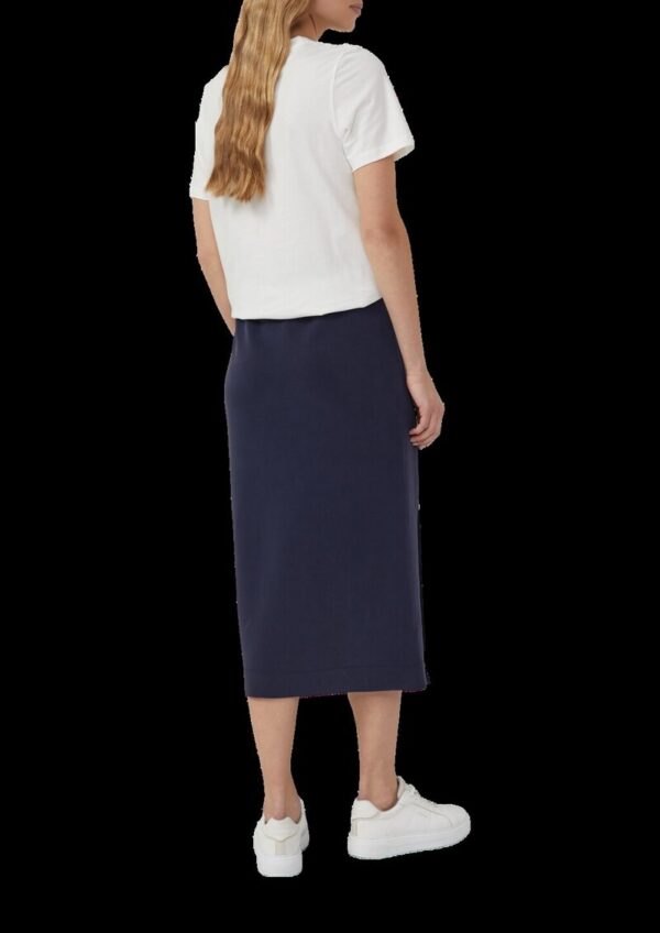Midi-Rock aus Scuba mit Elastikbund