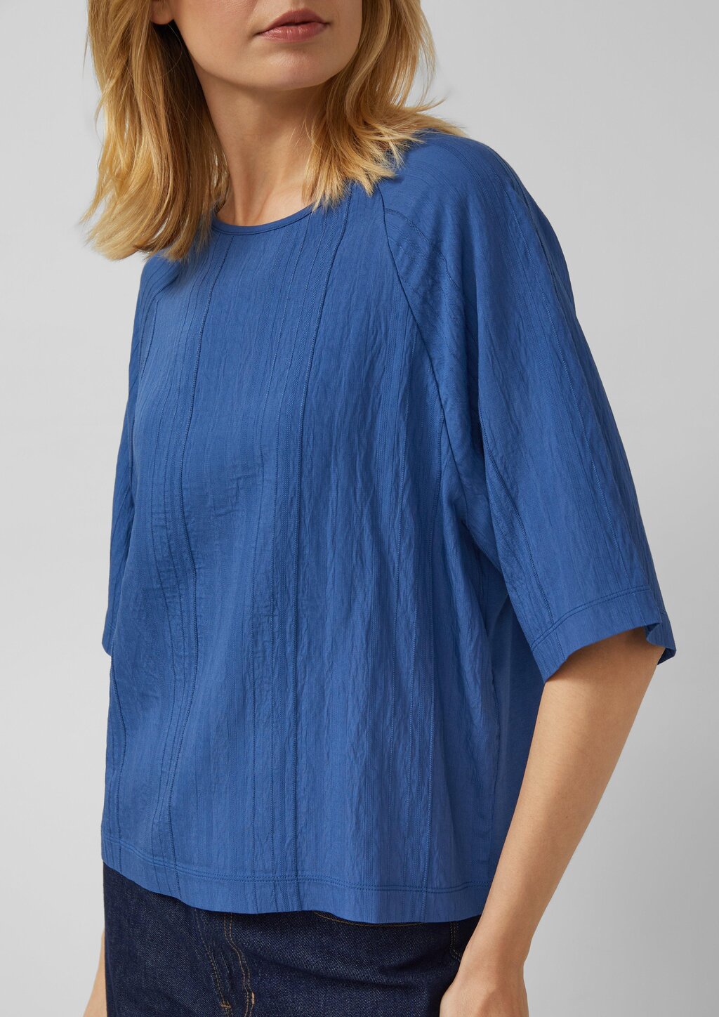 T-Shirt im Fabricmix