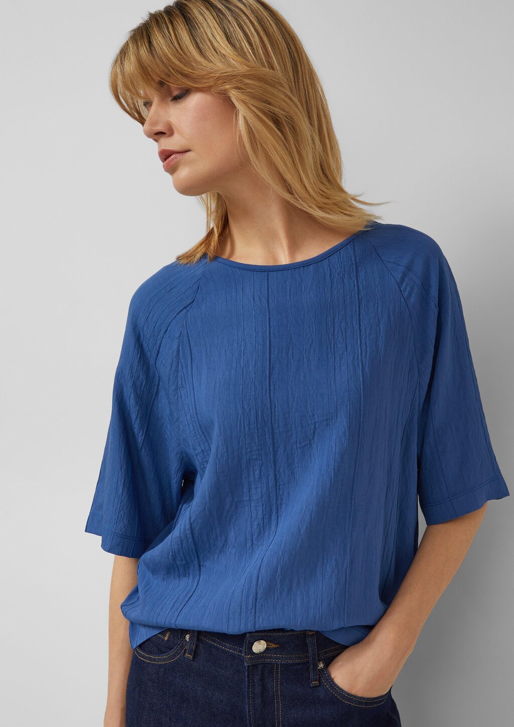 T-Shirt im Fabricmix