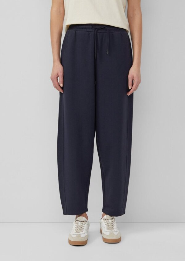 Sweat-Hose im Relaxed Fit mit Barrel Leg und Elastikbund