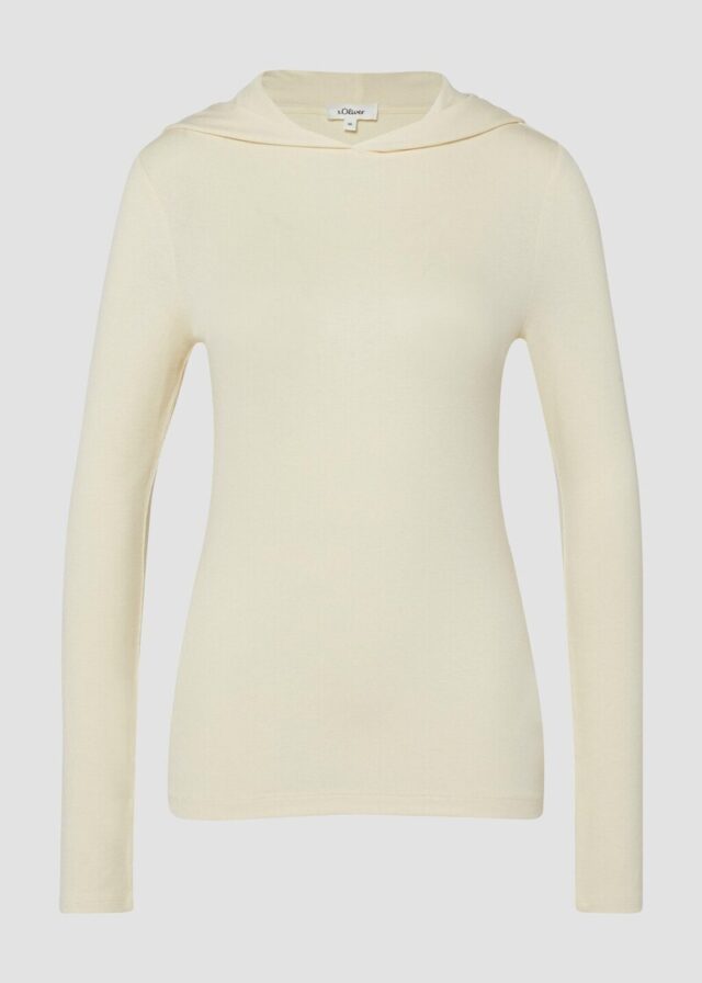 Kapuzenshirt aus leichtem Jersey im Slim Fit