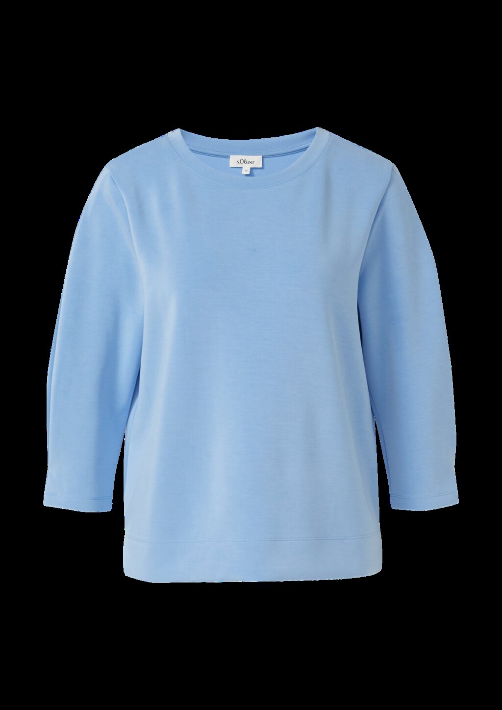 Sweatshirt aus Scuba mit 3/4-Arm