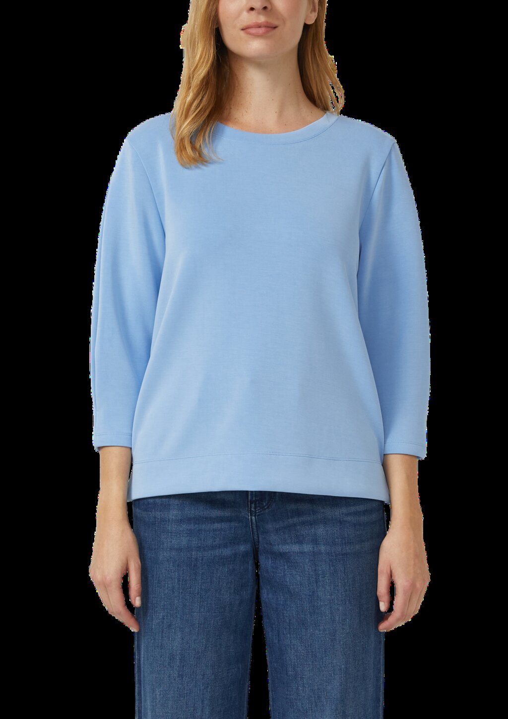 Sweatshirt aus Scuba mit 3/4-Arm