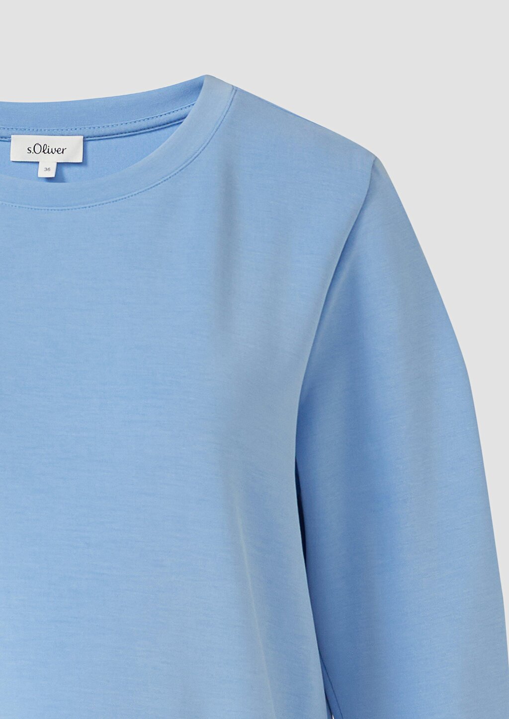 Sweatshirt aus Scuba mit 3/4-Arm