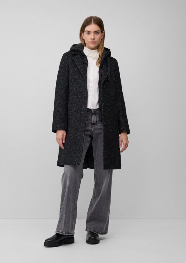 Wollmantel mit herausnehmbarem Einsatz