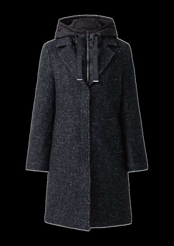 Wollmantel mit herausnehmbarem Einsatz